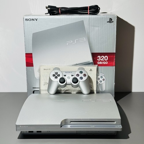 Sony playstation slim silver - sony, 3